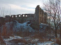Ruiny zamku z XVI w.