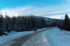 Prze��cz Okraj, droga do granicy